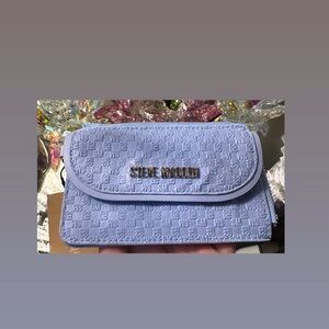 Steve Madden B.Georgi Cornflower Blue Keychain Card Wallet